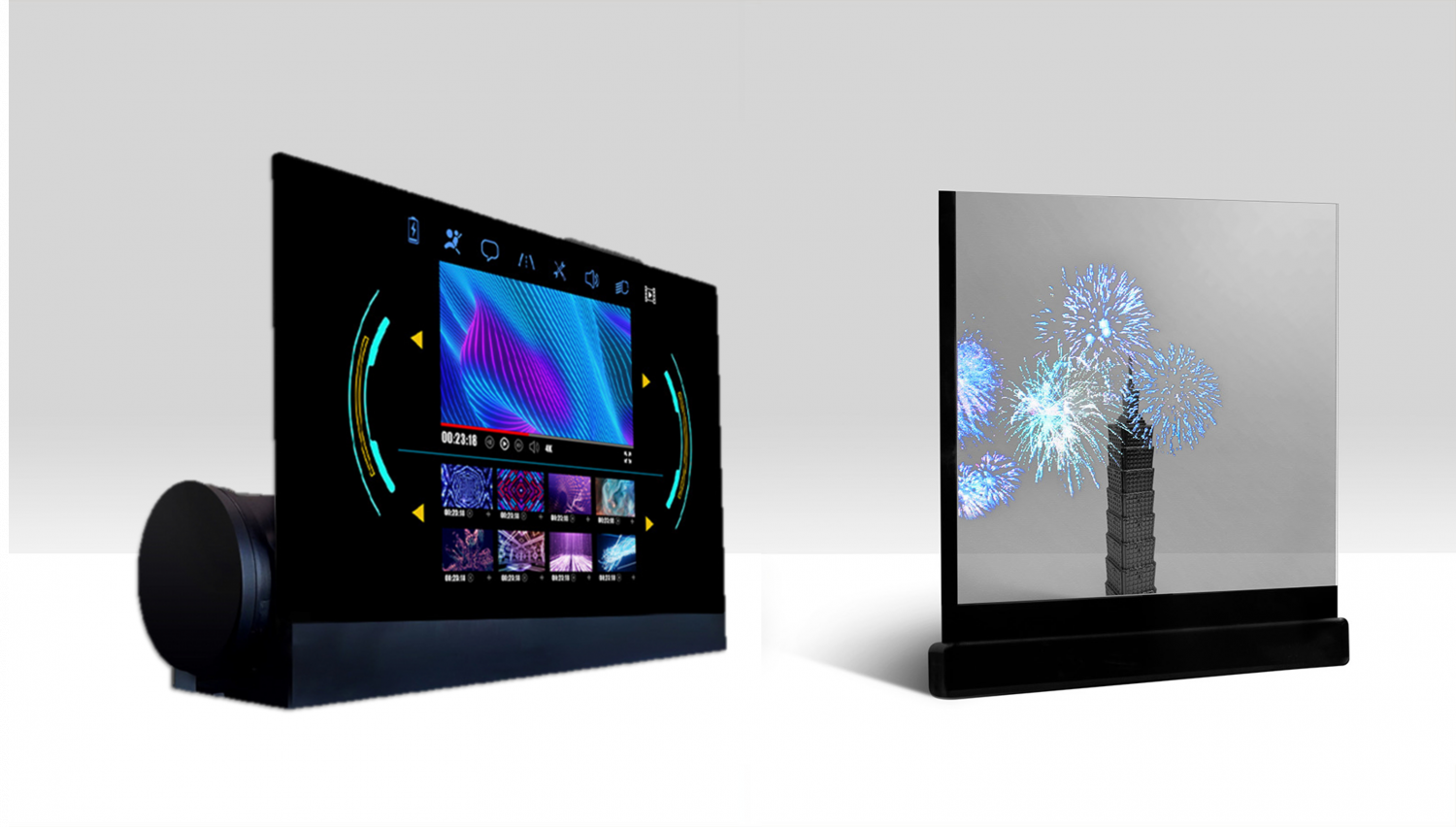 可卷式、折迭性、高透明